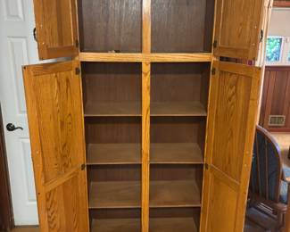 Oak wood Cabinet 4 doors 
35”w 16”d 82”t