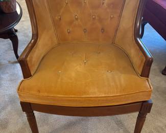 (2) Gold Tufted Club Chair $ 165.00each
24”w 22”d 30”t