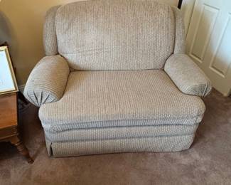 Fabric chair and a half