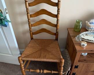 Ladder Back Rush Seat Chair