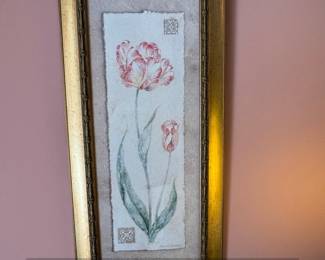 Framed Botanical Print of Tulips by Pamela Gladding