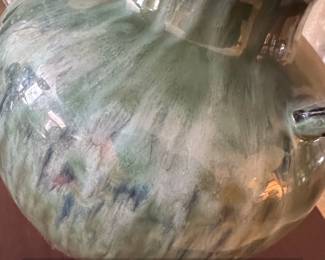 Artificial Cordyline Plant in Glazed Ceramic Vase second image