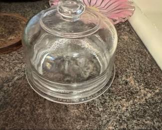 Princess House Fantasia Glass Cloche with Round Base