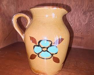 Folk Art Pattern small Ceramic Pitcher