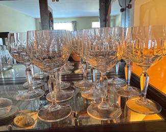 Set of Gorham La Scala Crystal Wine Glasses