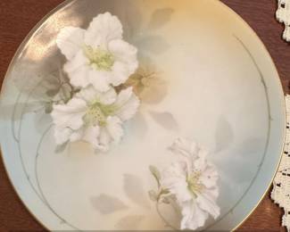 RS Prussia HandPainted Porcelain Plate with Azaleas