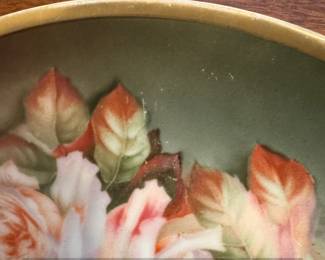Hand Painted Thomas Sevres Bavaria Porcelain Plate with Roses second image