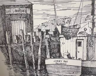 C.M. Goff Provincetown, Cape Cod Etching third image