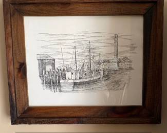 C.M. Goff Provincetown, Cape Cod Etching