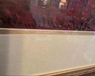 Henri Le Sidaner A Pavilion in the Rose Garden, Gerberoy Framed Print third image