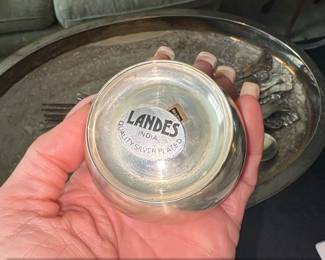 Silver Plated Serving Tray with Assorted Cutlery and Sugar Bowl second image