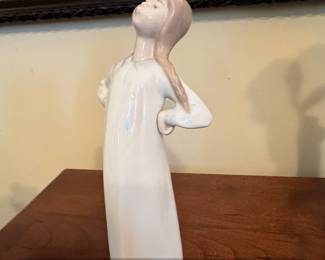 Lladro Porcelain Figurine Girl Stretching
