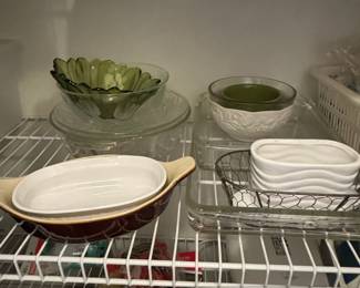 Assorted Hall Pottery Bakeware and Serving Dishes