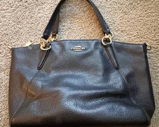 Coach Pebble Leather Kelsey Satchel Bag second image