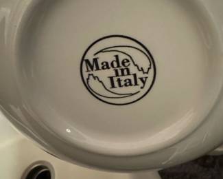 Italian Ceramic Plate with Floral Design second image