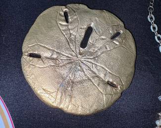 Brass Sand Dollar Button