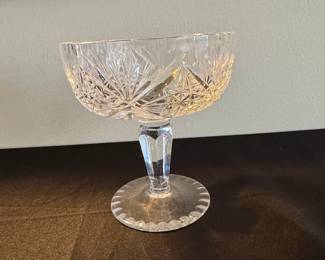 American Brilliant Cut Glass Compote