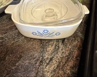 CorningWare Blue Cornflower PB Casserole Dish with Glass Lid
