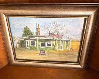 Watercolor Painting of a Clam Shack