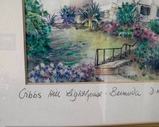 Gibbs Hill Lighthouse, Bermuda Signed Print by Dee Massey second image