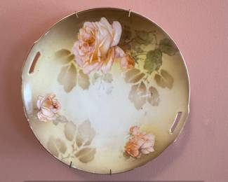 Antique R.S. Germany HandPainted Porcelain Plate with Roses