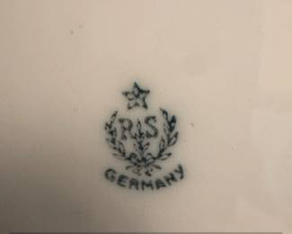 RS Prussia HandPainted Porcelain Plate with Azaleas second image