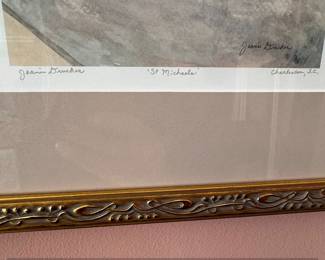 Jeanie Drucker St Michaels Charleston, S.C. Watercolor Print with Horse Drawn Carriage second image