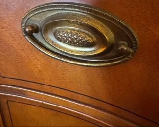 Dixie Furniture Mahogany Federal Style Bowfront Chest of Drawers second image