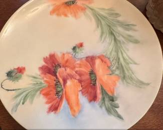 Thomas Alt-Bayern Bavaria Hand-Painted Poppy Plate Signed Jeannette