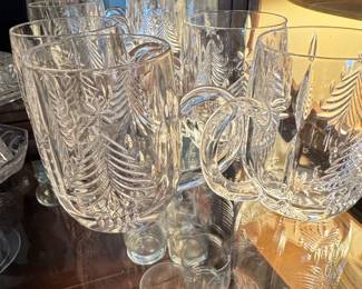 Mikasa Christmas Tree Crystal Mug Set