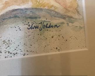 Watercolor Painting of Seashell and Starfish by Chris Jordan second image