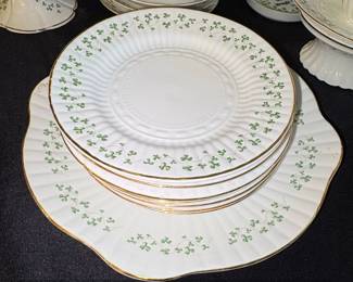 Royal Tara Trellis Shamrock Pattern Fine Bone China Tea Set third image