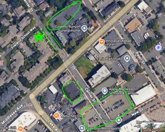 Green is areas you can park