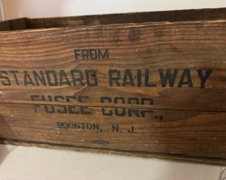 Vintage RR wooden box