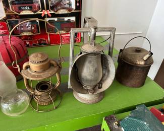 Vintage railroad lanterns