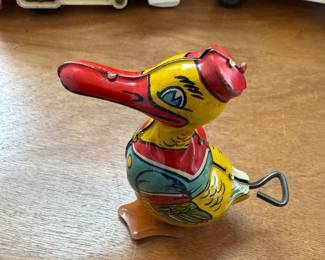 Vintage wind up duck