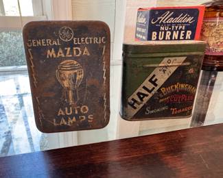 vintage metal tins