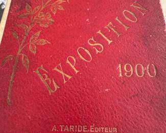 Souvenir leather bound booklet, Paris Exposition 1900