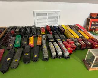 Lots of train cars