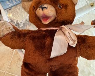 vintage music box teddy bear