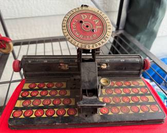 vintage toy typewriter