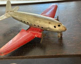 Twin engine metal airplane