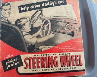 Vintage play steering wheel