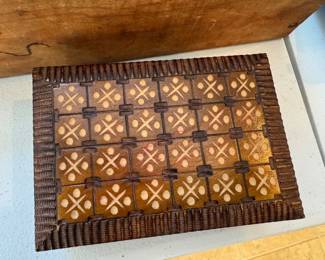 inlaid wooden box