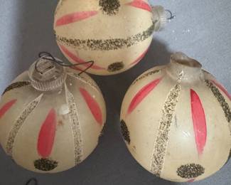 'Vintage West German glass ornaments
