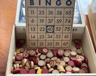 Vintage bingo set