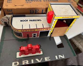 Closeup view of service station