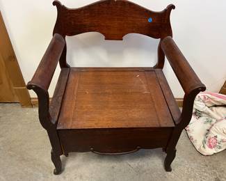 F46. Oak Potty Chair												25” W
