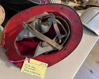 19. MSA “Skullgard” - Red - Size Unknown - Helmet Shroud - No Shield