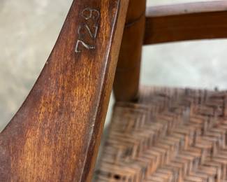 F32. Rush Bottom Ladder Back Writing Chair
F33. Rush Bottom Ladder Back Writing Chair					From New York